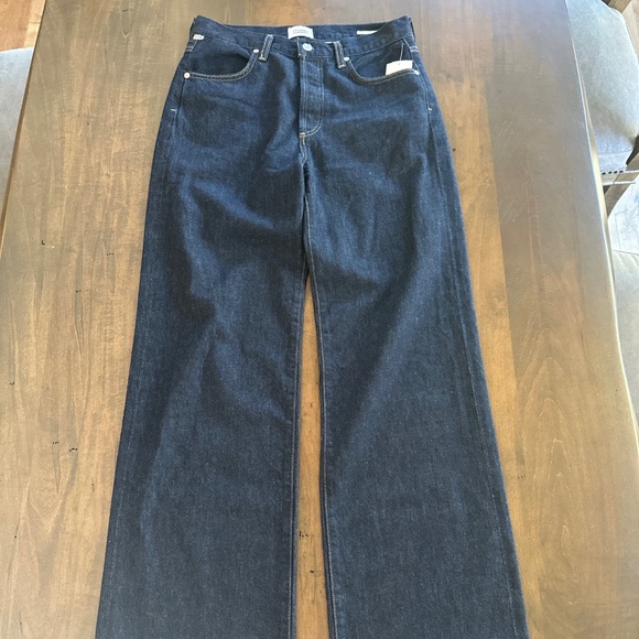 Citizens of Humanity COH Annina High Waist Straight Leg Jeans Juno Dark Denim 27 - Picture 3 of 12